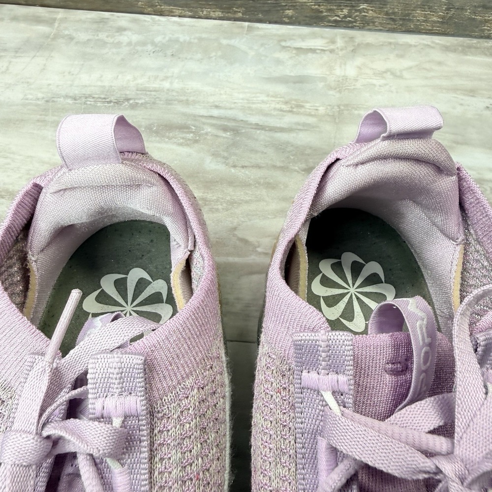 Nike Air VaporMax 2021 Flyknit Women's Size 10 Pink White Running Shoes Sneakers - Picture 7 of 10